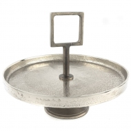 Nikel Tutacaklı Dekor Servis 40x33 cm