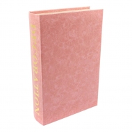 Pembe Dekor Kitap Kutu 33x22x7 cm