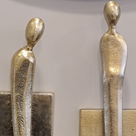 3lü Gold Heykel Duvar Dekoru 46-53-61 cm