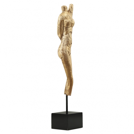 Ahşap Kadın Figürü Biblo 10x52 cm