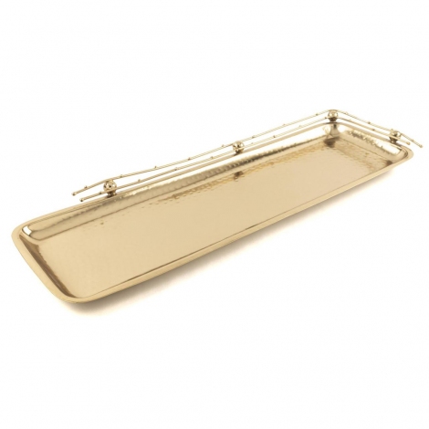 Antique Gold Uzun Tepsi 56x18 cm