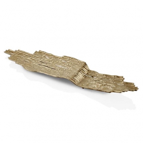 Bambu Gold Büyük Dekoratif Tabak 74x18x5 cm