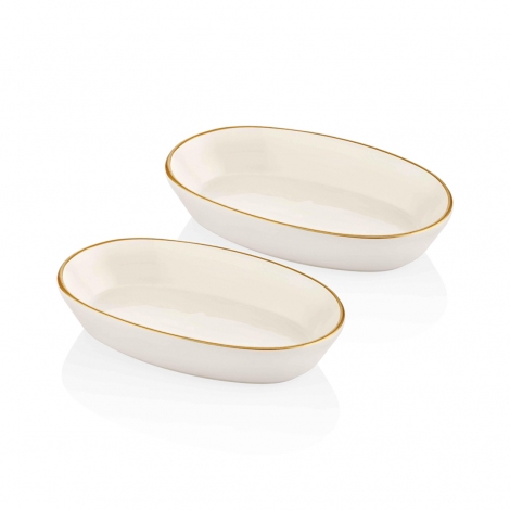 Basic Oval Servis Krem- 26cm 2 Li Set