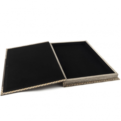 Bej Mosaic Kitap Kutu 35x24x3 cm