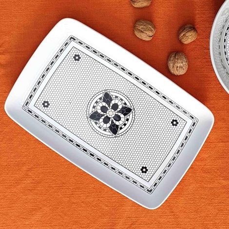 Bistro Dikdörtgen Servis Tabağı 34x25 cm