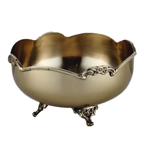 Black Pearl Gold Dekoratif Kase 18x18x9 cm