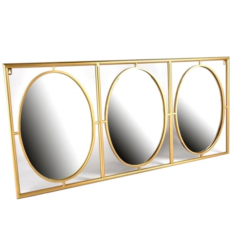 Bologna Metal Duvar Aynası 116x55 cm 