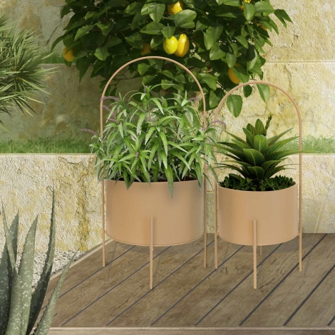 Cotta Saksı 40x21 cm - Kahve