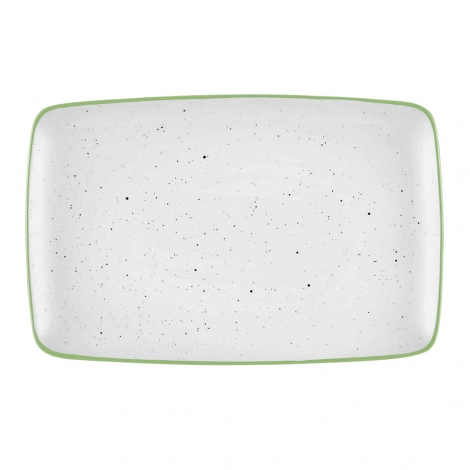Dots Dikdörtgen Servis - 34 x 25 cm - Yeşil