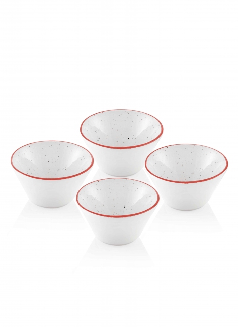 Dots Kase Seti 4 Parça - 10 cm - Kırmızı