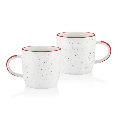 Dots Kupa 2 Li Set 200 cc - Kırmızı
