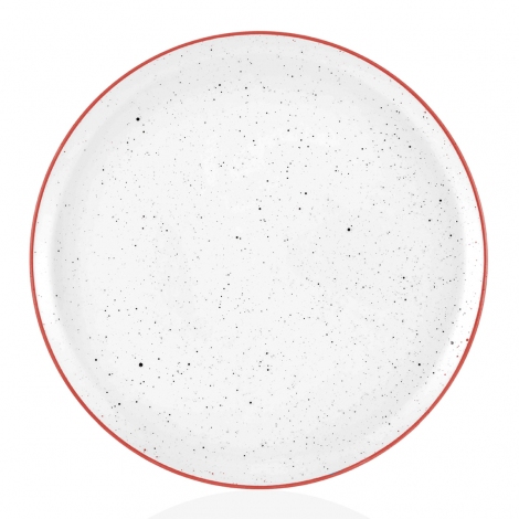Dots Servis Tabağı - 30 cm - Kırmızı