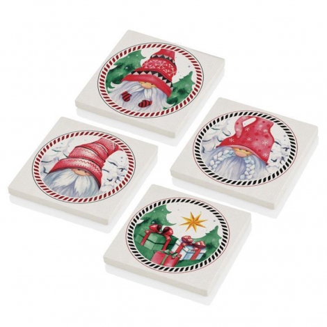 Gnomes Bardak Altlığı 4 Lü Set