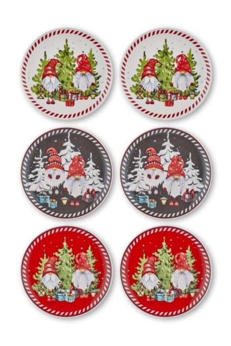 Gnomes Servis Tabağı 6 Lı Set - 26 Cm