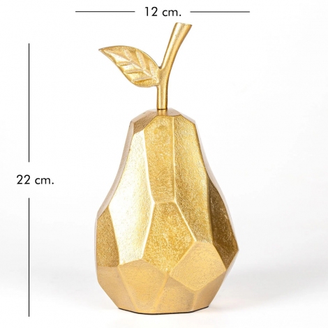 Gold Armut Dekor 22 cm