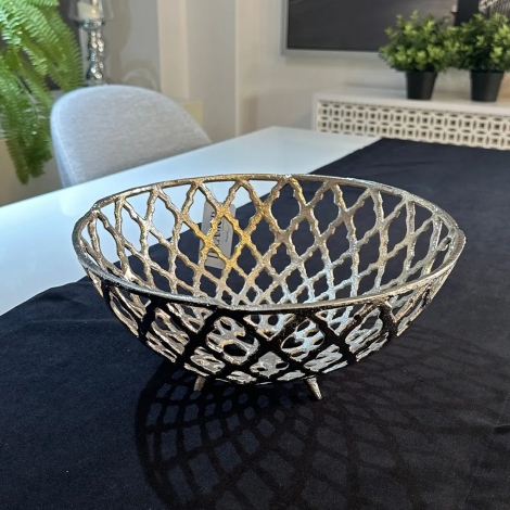 Gold Dekoratif Kase 36x36x17 cm