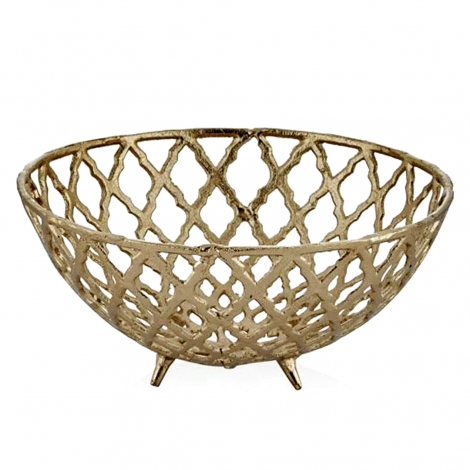 Gold Dekoratif Kase 36x36x17 cm
