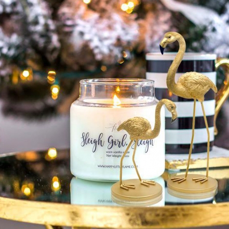 Gold Flamingo Biblo