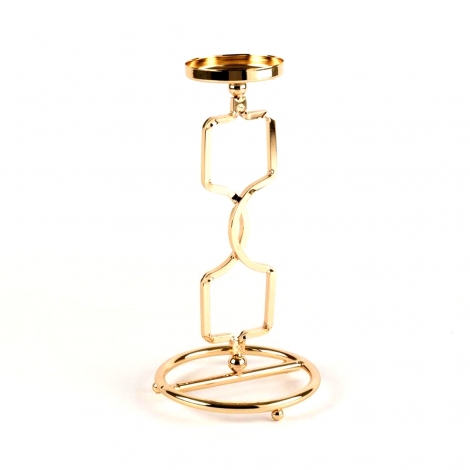 Kare Desenli Gold Mumluk 14x28 cm