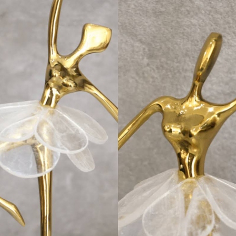 İskandinav Lüks Kristal Balerin 30 cm