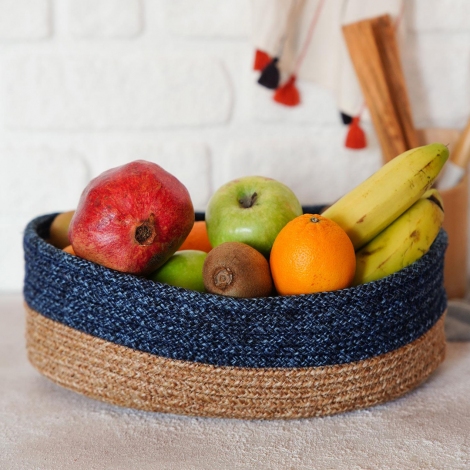 Jutte Oval Bambu Sepet 35x24x12 cm