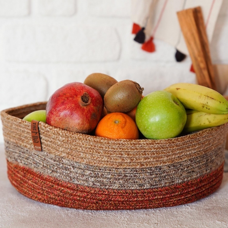Jutte Oval Bambu Sepet 35x24x12 cm