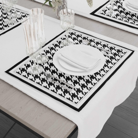 Kazayağı- Amerikan Servis 6 Lı Set - 50 x 35 cm