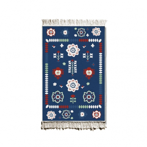 Kilim Çift Taraflı (Çiçekli) 90x60 cm