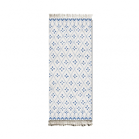 Kilim Çift Taraflı (Mavi Geometrik) 200x80 cm