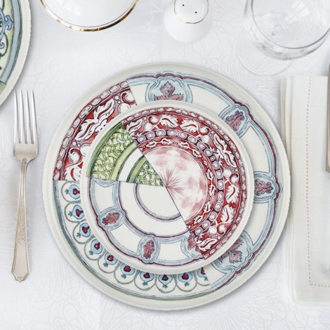 Kintsugi Pasta Tabağı 20 Cm - 6 Lı Set