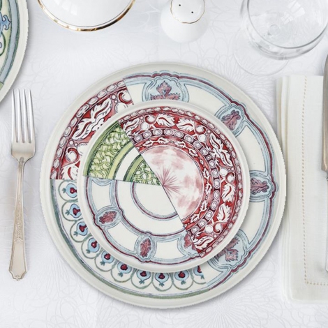Kintsugi Servis Tabağı 28 Cm - 6 Lı Set