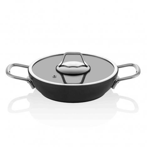 La Mia Cucina 20 cm Kapaklı Sahan - Siyah