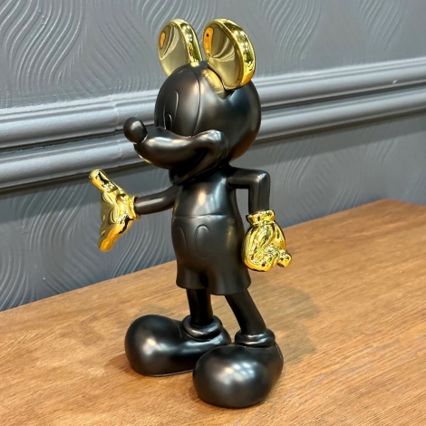 Mickey Mouse Black-Gold Dekor 18x11x29 cm