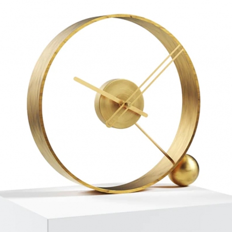 Modern Gold Dekoratif Masa Saati 31x31x6 cm