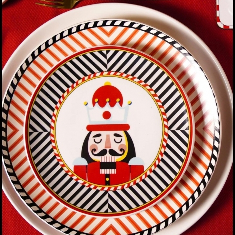 NEW019 Nutcracker Pasta Tabağı 6lı Set 19 cm