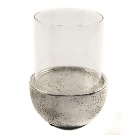 Oval Metal Mumluk 30x37 cm