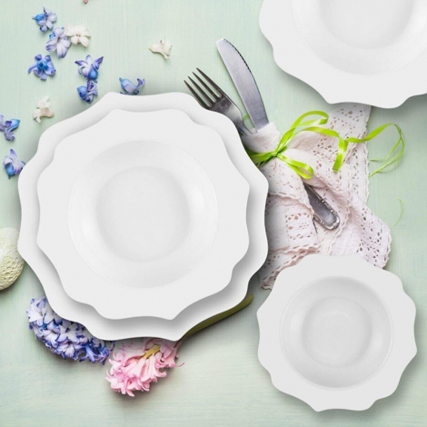 PURE 24 Parça Yemek Seti - Bone Porselen