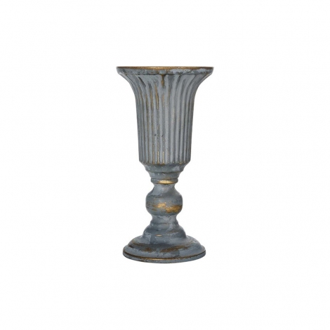 Sahara Bronz Metal Dekoratif Vazo Küçük Boy