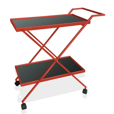 Servis Arabası 80x80x35 cm - Kırmızı