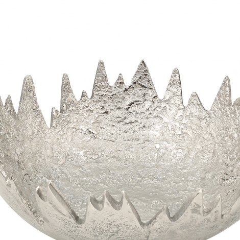 Silver Dekoratif Çukur Kase 9x26x26 cm
