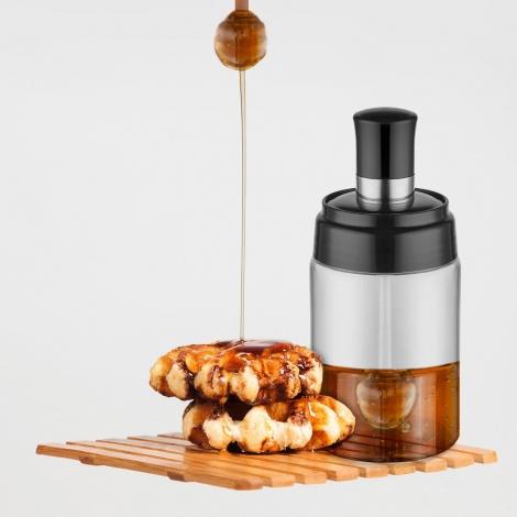 Spread Kaşıklı Reçel Bal Kavanozu 15 cm - 385 ml