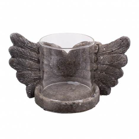 Taş Melek Kanat T-light 20 cm