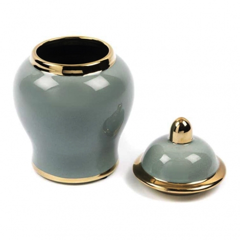 Yeşil Gold Seramik Küp 16 cm